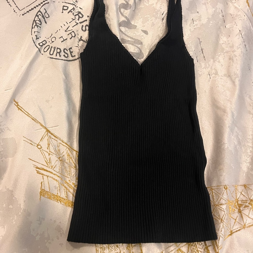 Tank top, Easy wear, S, black